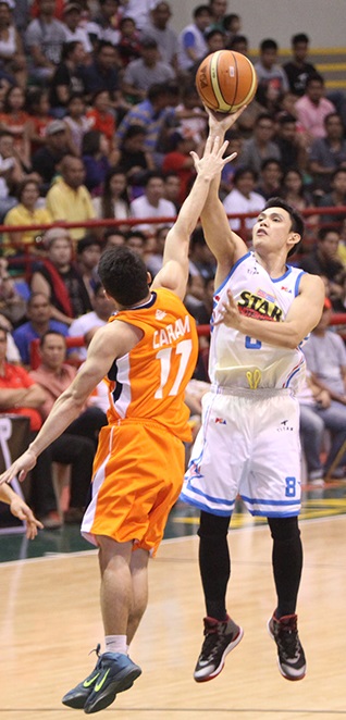 Peter June Simon played for the University of Mindanao, Coca-Cola Tigers and the Professional Davao Eagles before joining the PBA.